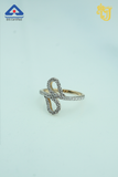 Sparkling Infinity Twist Ring
