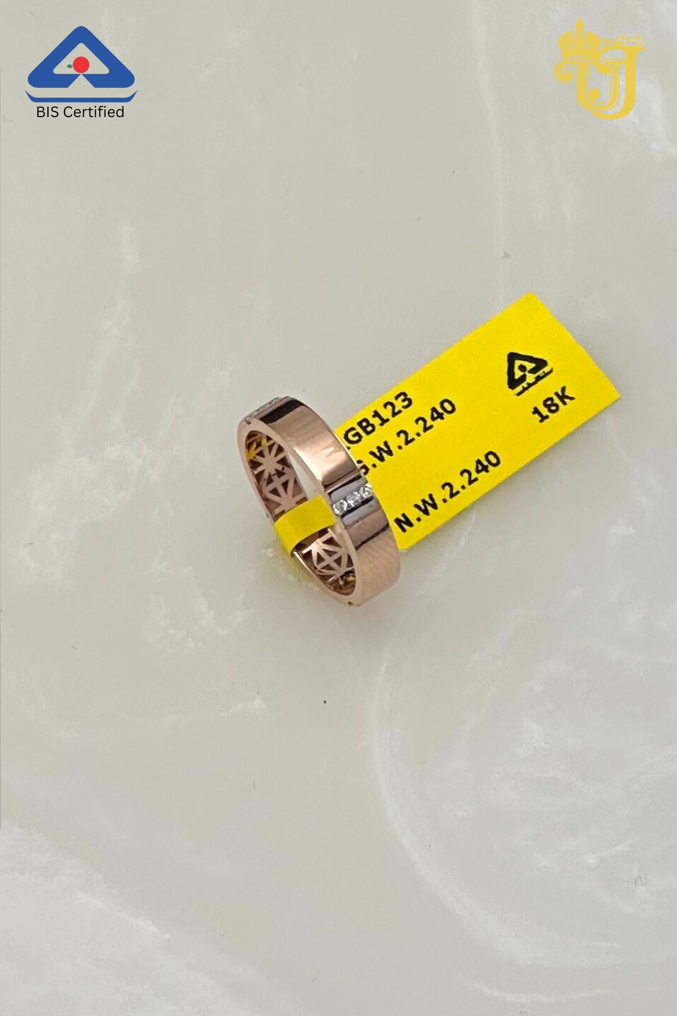 Rose Gold Band Hallmark(RGB963)