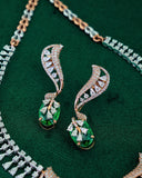 The Emerald Bloom Shimmer Necklace Set