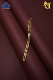 Contemporary Stone-Studded Men’s Bracelet