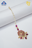 Pink Stone Floral Tikka