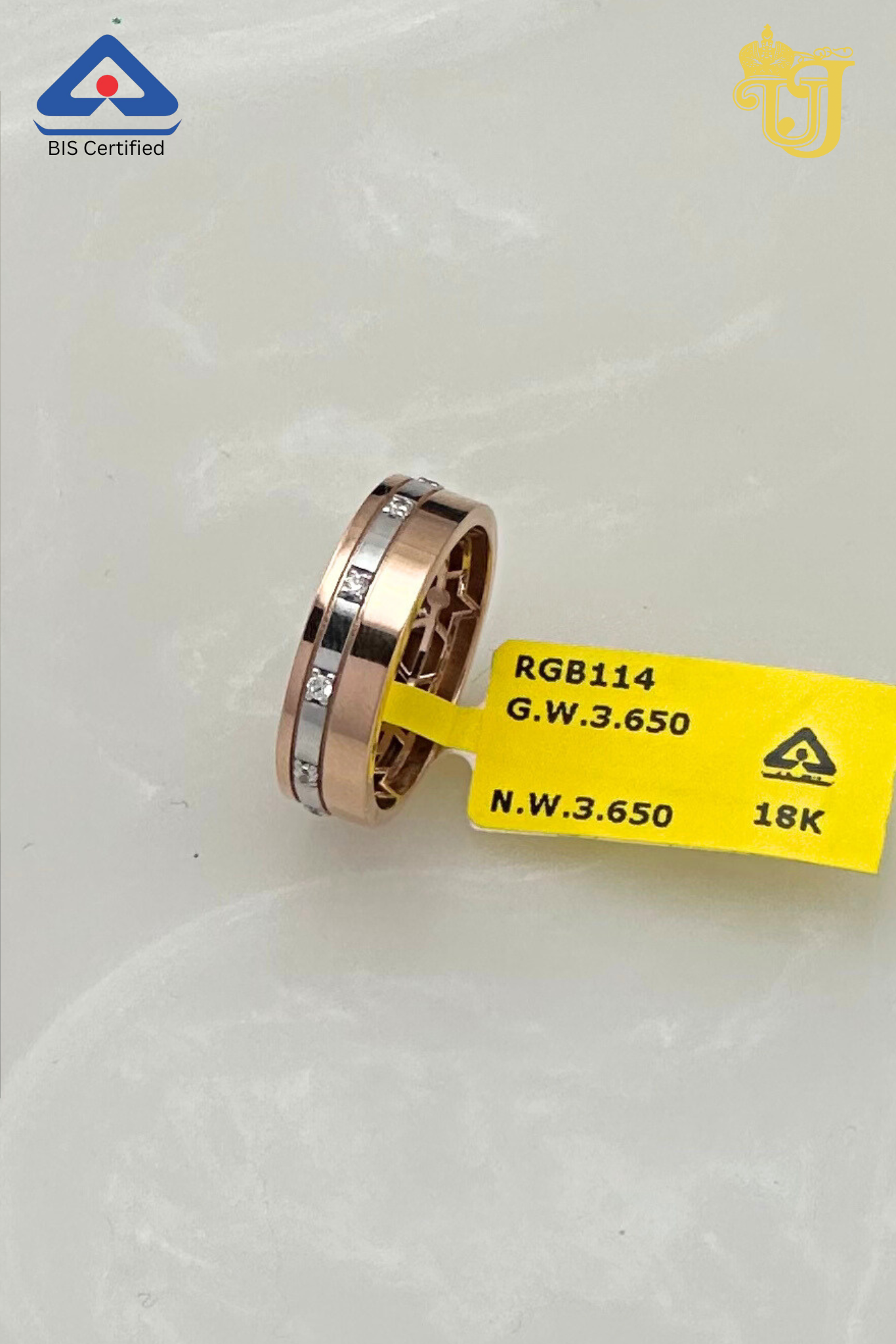 Rose Gold Band Hallmark(RGB900)