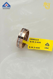 Stone-Studded Two-Tone Band