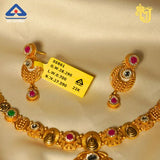 Tricolor Gemstone Gold Set