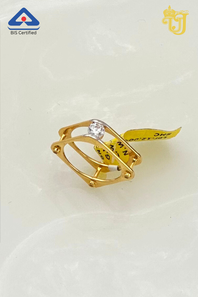 Cubic Zirconia Gold Band