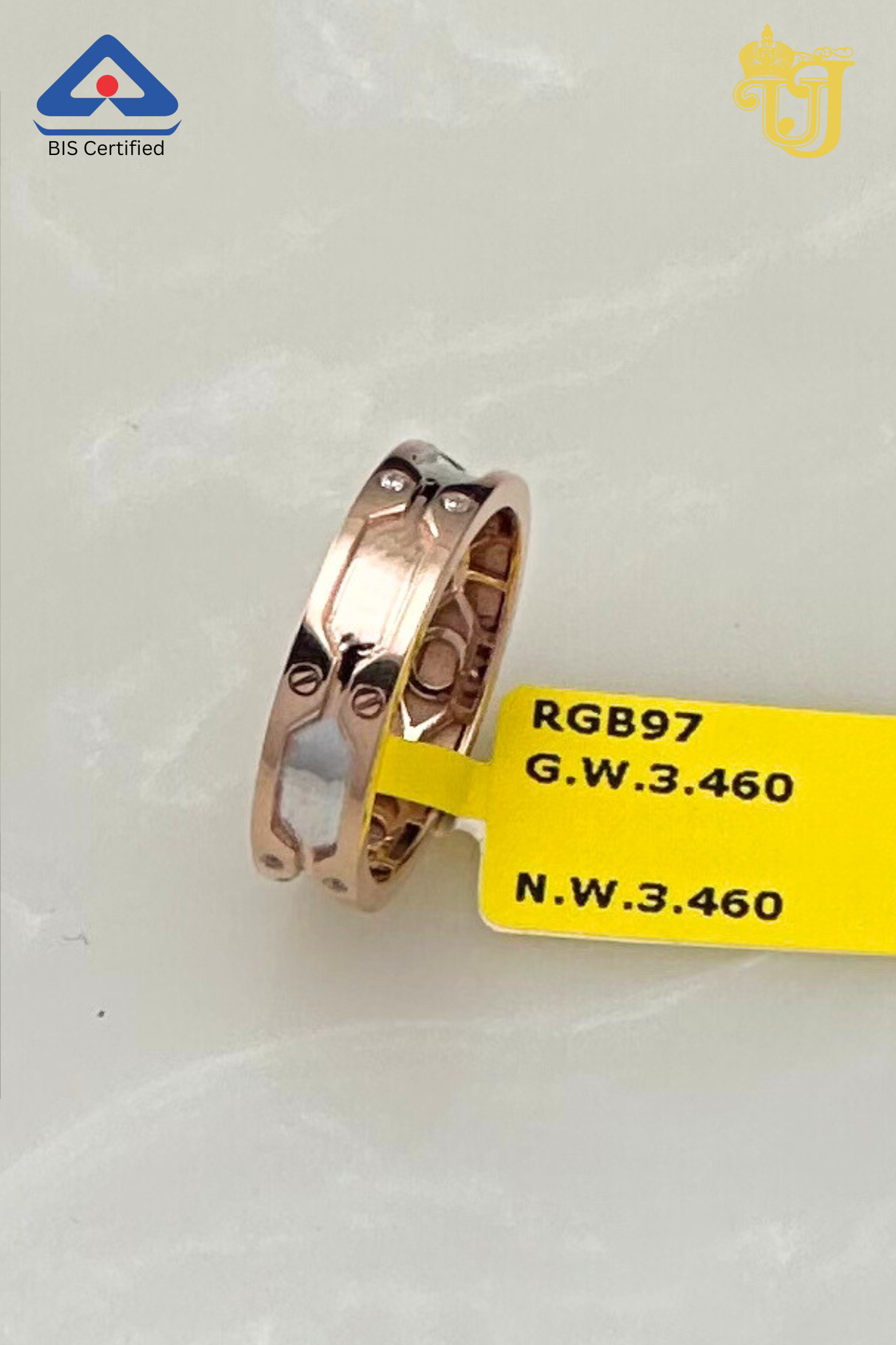 Rose Gold Band Hallmark(RGB972)