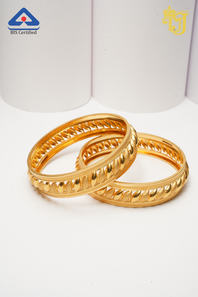 Radiant Wave Bangle Pair