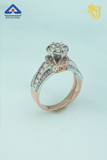 Rose Gold Crown Solitaire Ring