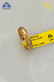 Embossed Circle Motif Gold Band