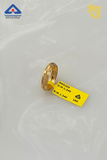 Embossed Circle Motif Gold Band