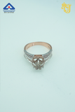 Rose Gold Crown Solitaire Ring