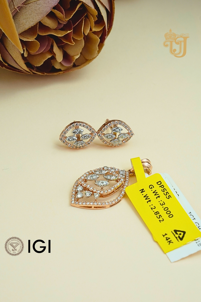 The Celestial Leaf Pendant Set