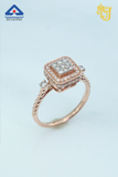 Regal Square Twist Ring
