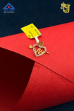 The Golden Heartbeat Charm Chain Pendant