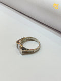 Luminous Block-Set Gents Ring