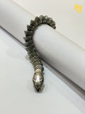 Midnight Cobra Silver Link Bracelet
