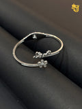 Silver Love Blossom Open Bracelet