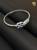 Midnight Leaf Silver Bracelet