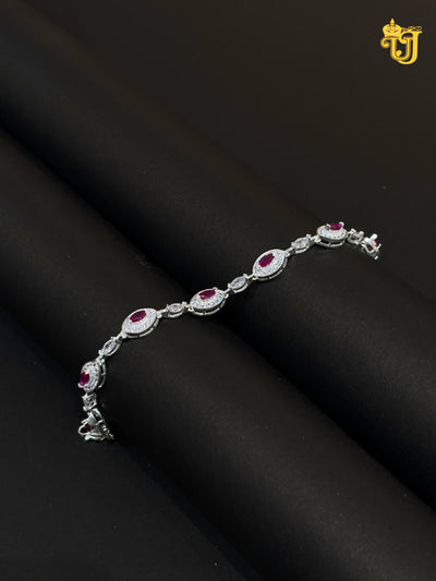 Ruby Radiance Link Bracelet