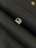 Luminous Verdant Petal Ring