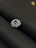 Silver Forest Petal Ring