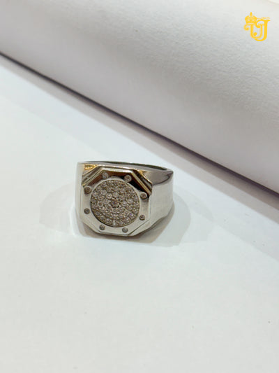 Imperial Crystal Grid Gents Ring