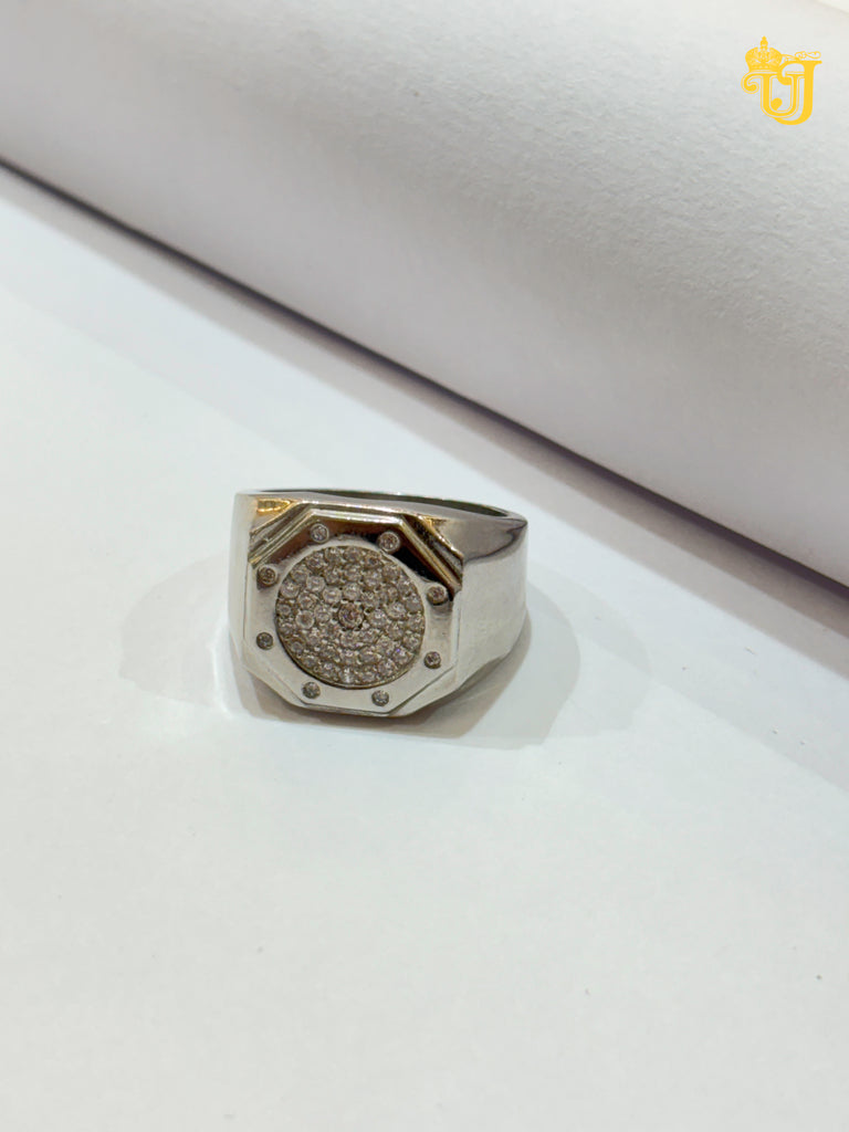 Imperial Crystal Grid Gents Ring