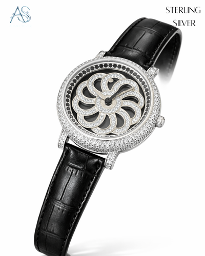 Eternia Floral Silver Elegance Men's Watch