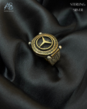 Silver Warrior Star Ring