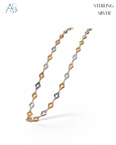 The Two-Tone Square Link Gent's Chain