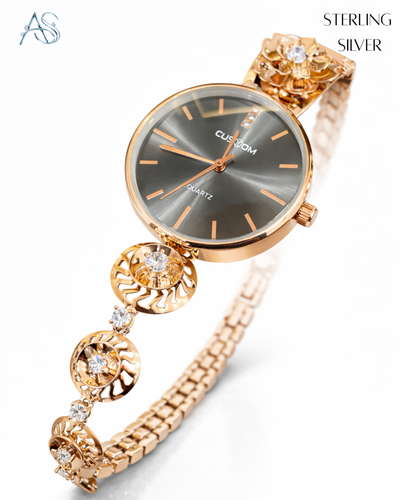 Golden Aura Sterling Ladies Watch