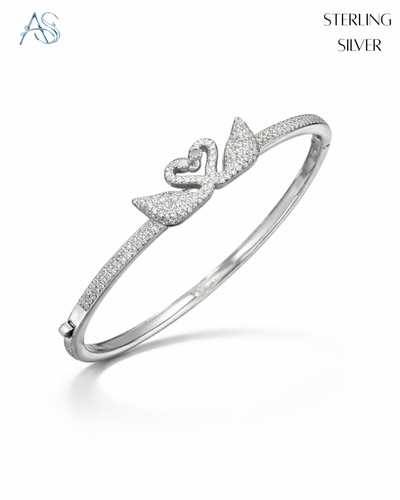 Sterling Silver Curve Ladies Bracelet