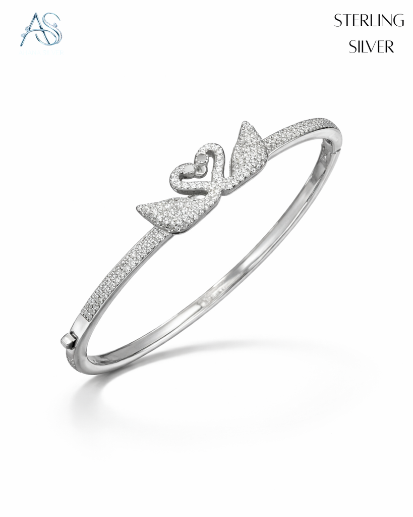 Sterling Silver Curve Ladies Bracelet
