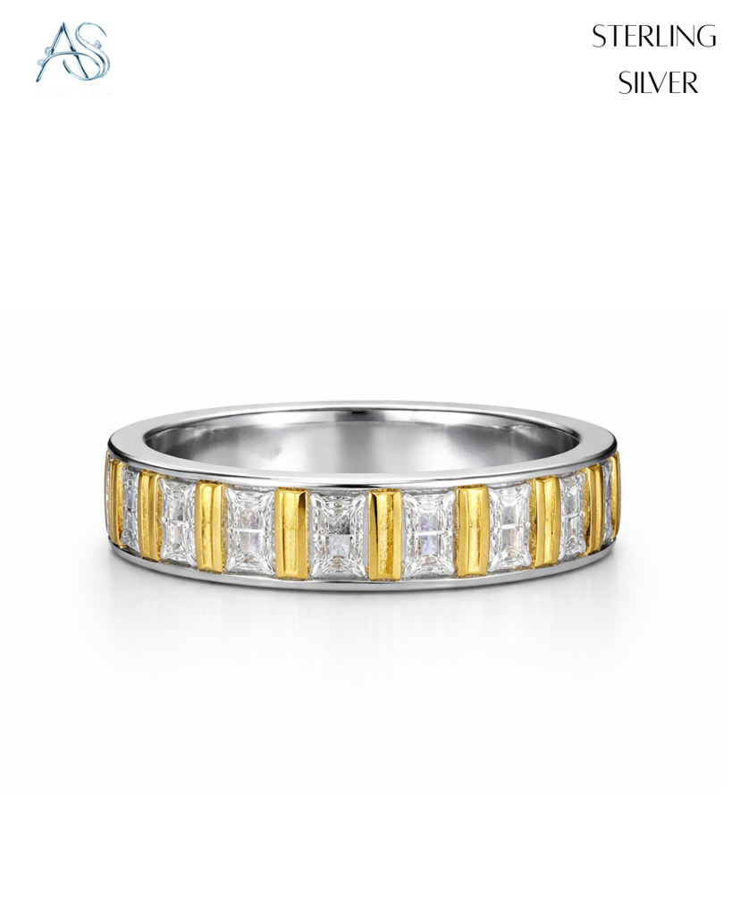 Modern Geometric Crystal Band