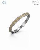 The Sterling Silver Parallel Gent's Kada