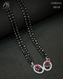 Aura Twin Silver Mangalsutra