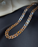 The Silver Frost Cuban Link Gent's Chain