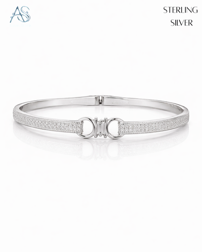 The Glimmer Bar Sterling Silver Ladies Bracelet