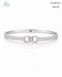 The Glimmer Bar Sterling Silver Ladies Bracelet