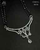 Celestia Drop Silver Mangalsutra