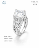 Royal Square Sparkle Ring