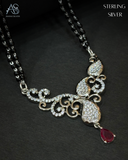 NoorVine Silver Mangalsutra