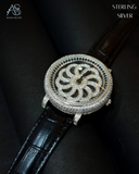 Eternia Floral Silver Elegance Men's Watch
