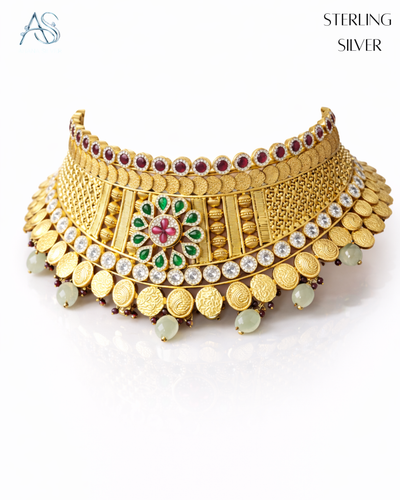Vintage Emerald & Ruby Chouker Set