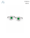Luxury Green Crystal Toe Rings