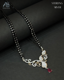 NoorVine Silver Mangalsutra