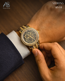 Silver Royal Skeleton Men's Watch