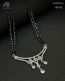 Celestia Drop Silver Mangalsutra