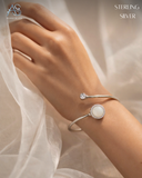 Elegant Sterling Silver Stone Ladies Bracelet