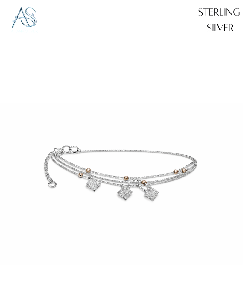 Triple-Layer Festive Daily Anklet